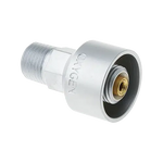 Oxygen supply valved outlet fitting