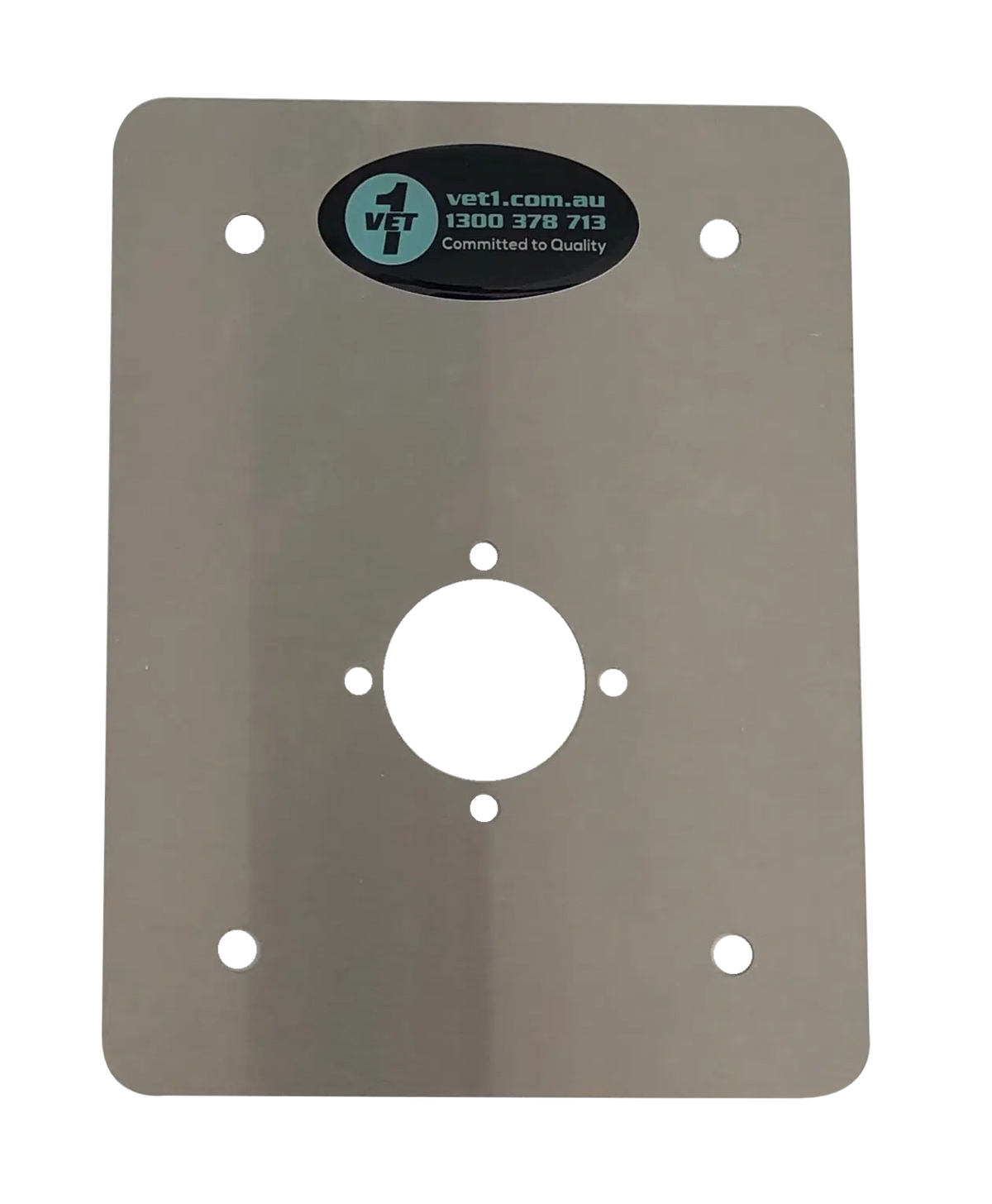 Vet1 Stainless Oxygen wall plate (Standard)