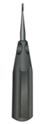 Winged elevator 4mm Black aluminium anodised -