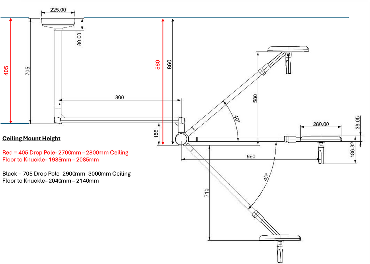 XR1 Pro LED Theatre Light - Ceiling Mount