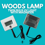 Vet1 Woods Lamp with Magnifier - 33cm x 8cm x 20cm