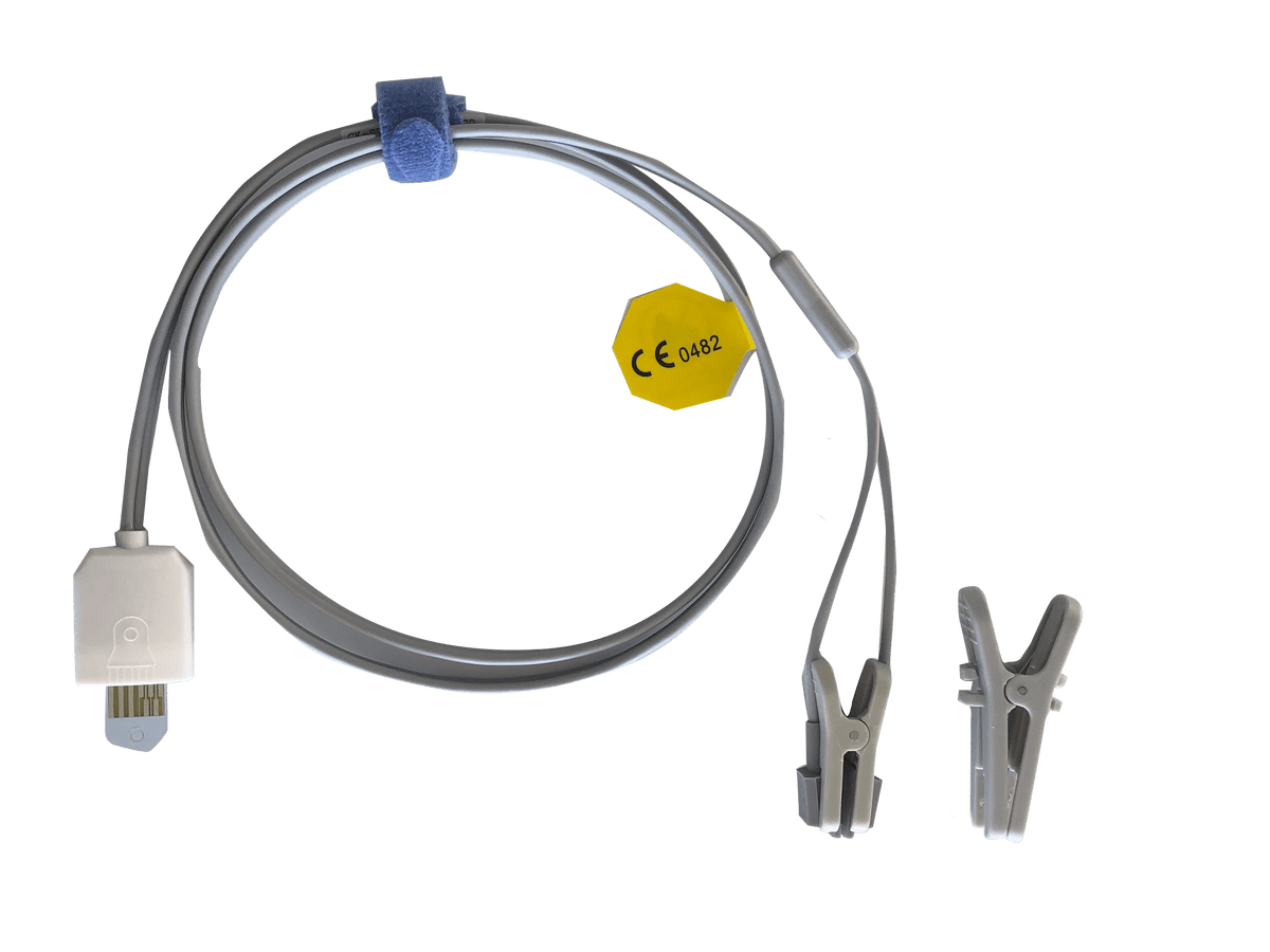 Vet1 Masimo Rainbow 20pin Veterinary tongue clip SPO2 Sensor, 3m with 2 x Y clips, 1 x small 1 x large