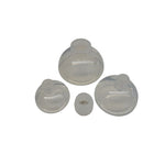 3x Silicon Animal Masks in Sizes #0 #1 #2 with Silcon Connector