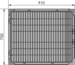 Cage Pod Single S/Steel 91cm x 75.5cm