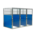 Kennel Double Comp 180x180 with Glass D