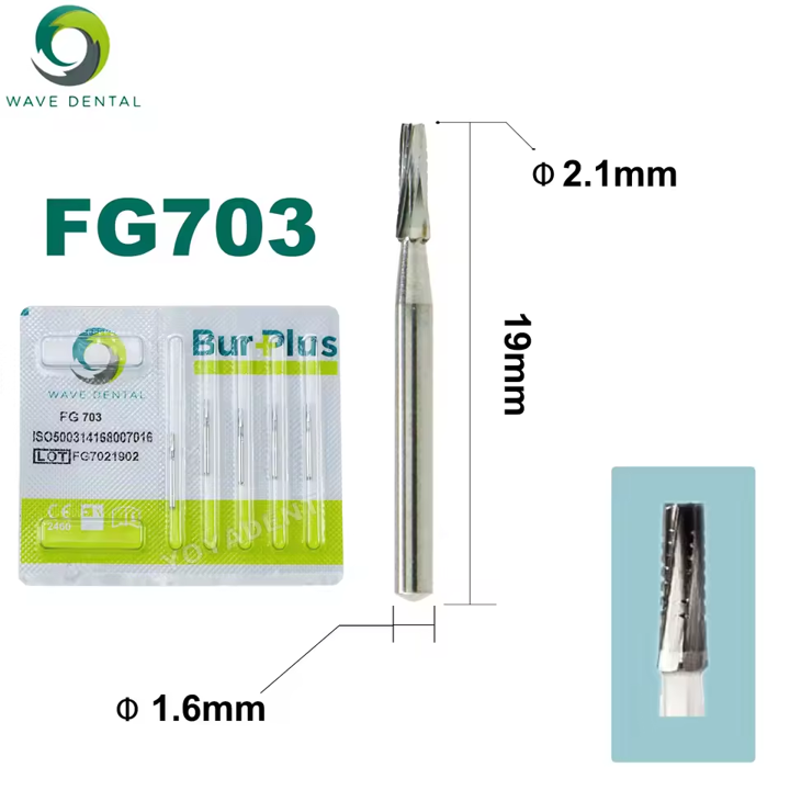 Dental Carbide Burs – 19mm FG (Various Codes Available) - Pack of 5